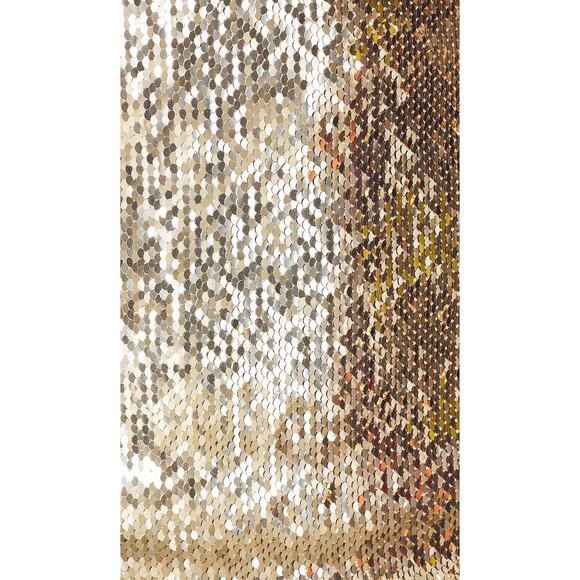 L'ACADEMIE Mea Mini Dress Champagne Silver Sequin Strapless Size Small Gold Sexy - Picture 4 of 16